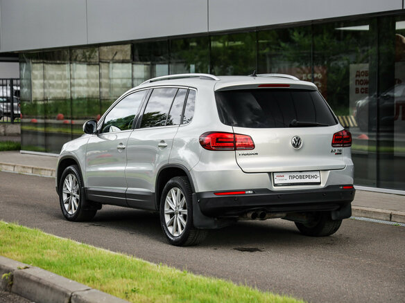 2016 Volkswagen Tiguan I Рестайлинг, серебристый - вид 7