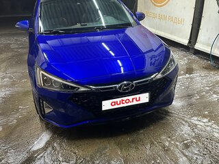 2019 Hyundai Elantra Sport VI (AD) Рестайлинг, синий, 1600000 рублей, вид 3