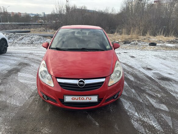 2010 Opel Corsa D Рестайлинг I, красный, 400000 рублей