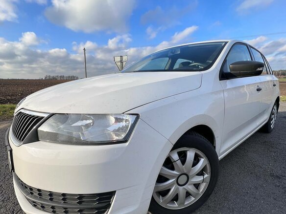 2017 Skoda Rapid I Рестайлинг, белый, 860000 рублей - вид 1