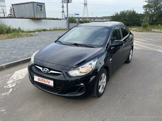 2012 Hyundai Solaris I, чёрный, 650000 рублей, вид 1