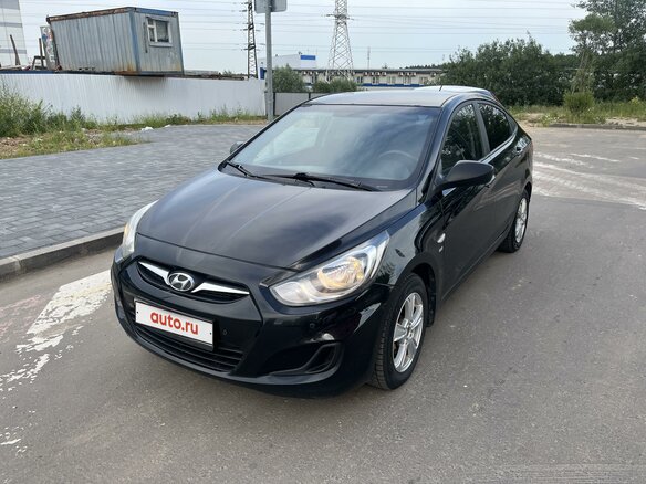 2012 Hyundai Solaris I, чёрный