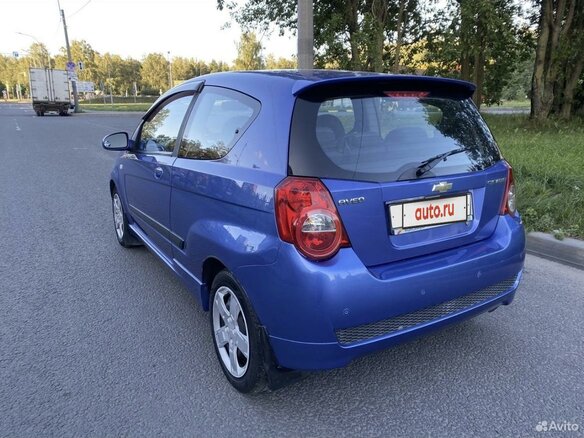 2008 Chevrolet Aveo I Рестайлинг, синий, 450000 рублей - вид 5