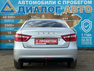 2017 Lada (ВАЗ) Vesta I, серебристый, 650000 рублей, вид 4