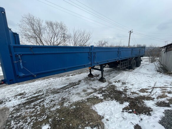 1993 МАЗ Полуприцеп бортовой, синий, 250000 рублей - вид 5