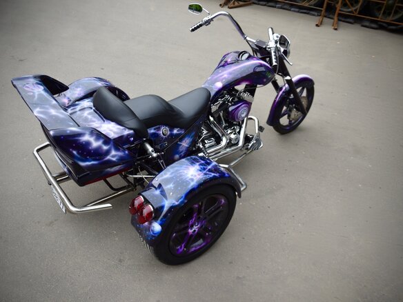 2016 Harley-Davidson Road King, фиолетовый, 3100000 рублей - вид 6