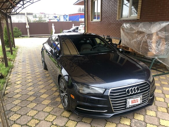2016 Audi A7 I (4G) Рестайлинг, синий, 3150000 рублей - вид 5