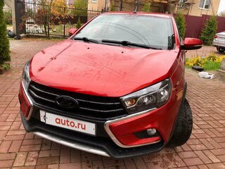 2019 Lada (ВАЗ) Vesta Cross I, красный, 1250000 рублей, вид 4