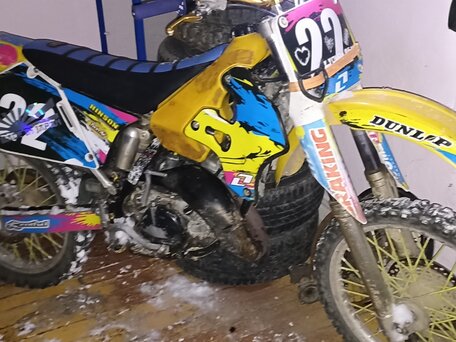 1998 Suzuki RM 125, жёлтый, 130000 рублей, вид 3