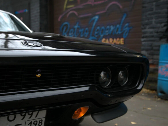 1972 Plymouth Road Runner II, чёрный - вид 4