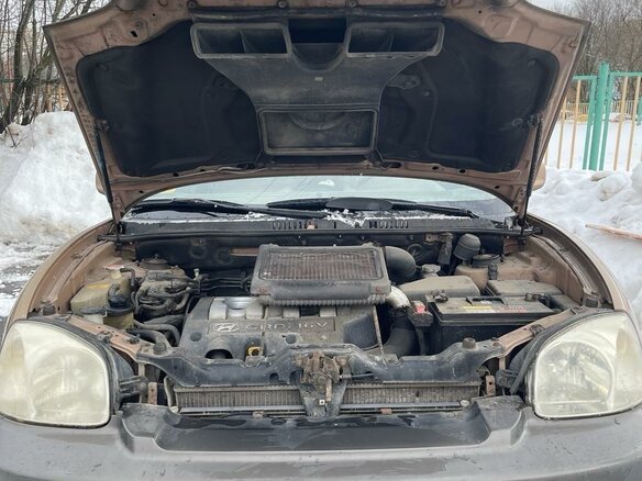2004 Hyundai Santa Fe I, бежевый, 620000 рублей - вид 2