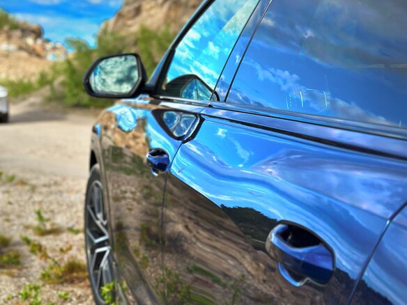 2019 Audi Q8 50 TDI I (4M), синий, 6500000 рублей - вид 14