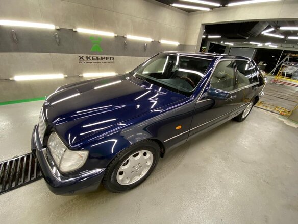 1998 Mercedes-Benz S-Класс 500 Long III (W140) Рестайлинг, синий - вид 4