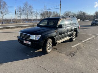 2004 Toyota Land Cruiser 105 100 Series Рестайлинг 1, чёрный, 1600000 рублей, вид 1