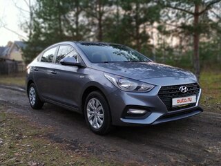 2017 Hyundai Solaris II, серый, 1610000 рублей, вид 3