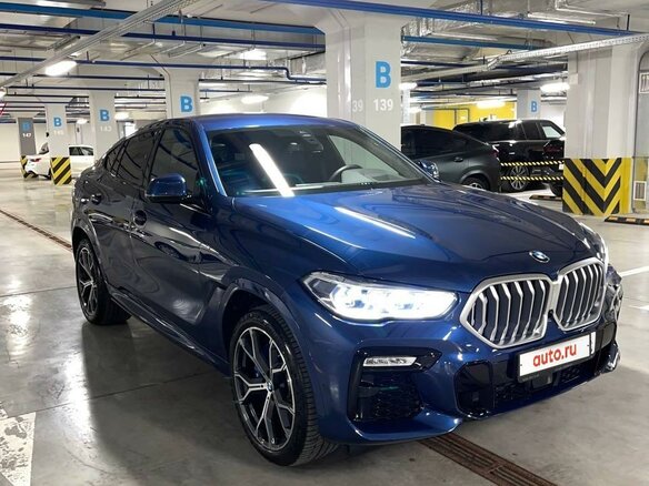 2021 BMW X6 30d III (G06), синий, 9999999 рублей - вид 1