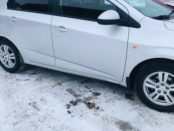 2012 Chevrolet Aveo II, серебристый, 680000 рублей - вид 4