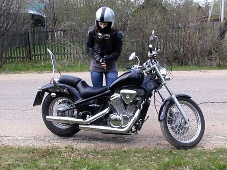 1996 Honda Steed 400, чёрный, 255000 рублей, вид 2