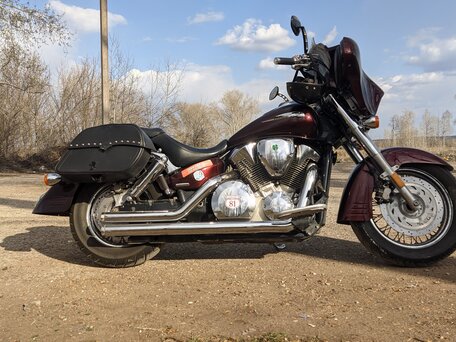 2004 Honda VTX 1300, красный, 610000 рублей, вид 2