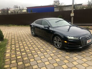2016 Audi A7 I (4G) Рестайлинг, синий, 3150000 рублей, вид 3