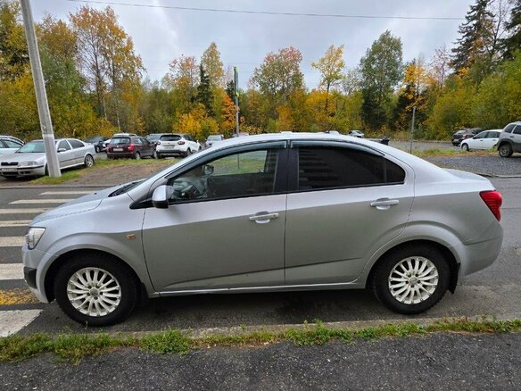 2012 Chevrolet Aveo II, серебристый - вид 7