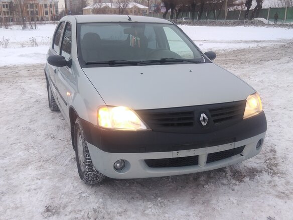 2007 Renault Logan I, серый, 250000 рублей - вид 2