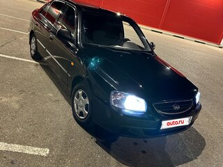 2008 Hyundai Accent ТагАЗ II, чёрный, 600000 рублей, вид 2