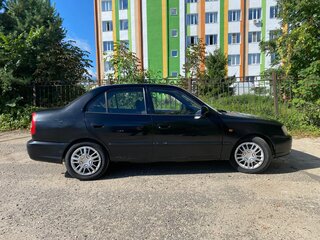 2005 Hyundai Accent ТагАЗ II, чёрный, 85000 рублей, вид 3