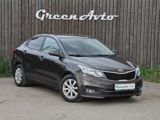 2017 Kia Rio III Рестайлинг, коричневый, 1000000 рублей, вид 3