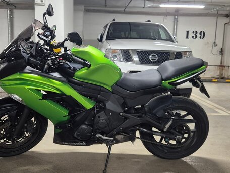 2014 Kawasaki ER-6F (Ninja 650R), зелёный, 540000 рублей, вид 2