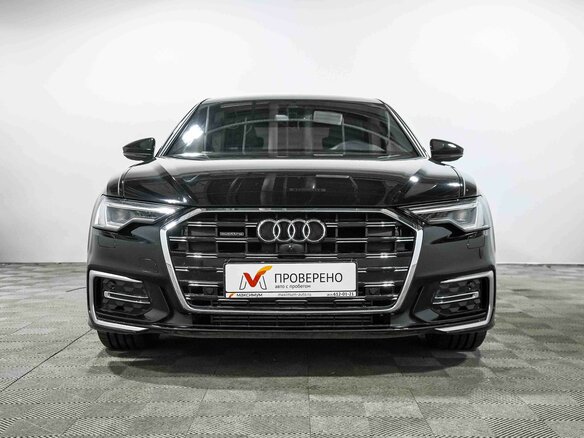 2024 Audi A6 45 TFSI Long V (C8) Рестайлинг, чёрный - вид 3