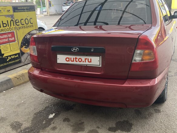 2005 Hyundai Accent ТагАЗ II, красный, 475000 рублей - вид 2