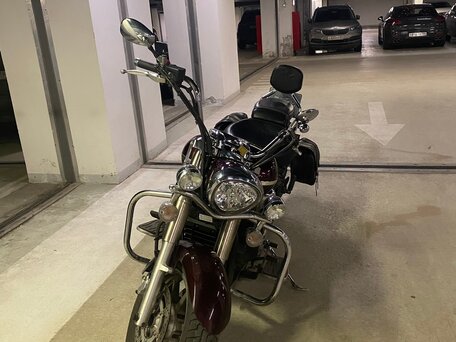 2008 Yamaha XVS1300, красный, 780000 рублей, вид 4