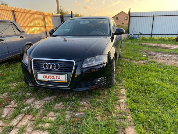 2009 Audi A3 II (8P) Рестайлинг 2, чёрный, 750000 рублей