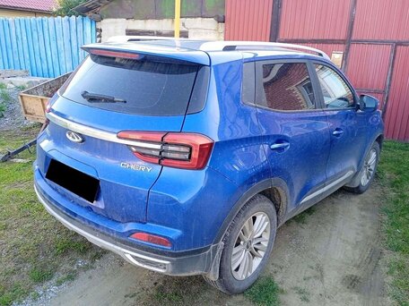 2019 Chery Tiggo 4 I Рестайлинг, синий, 1030000 рублей, вид 3