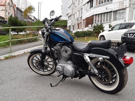 2009 Harley-Davidson Sportster 883, синий, 525000 рублей, вид 3
