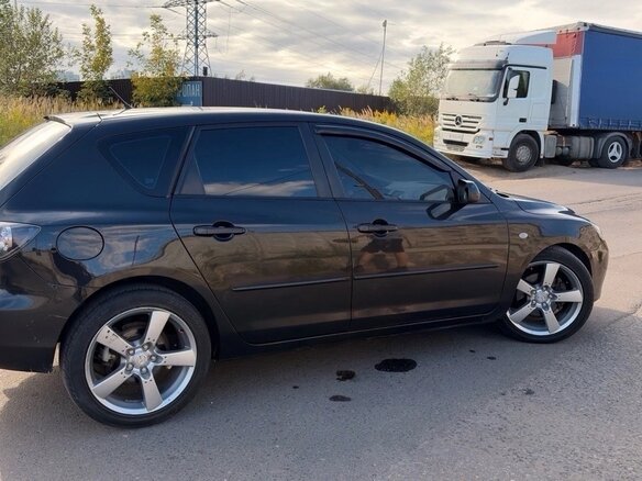 2008 Mazda 3 I (BK) Рестайлинг, чёрный - вид 4