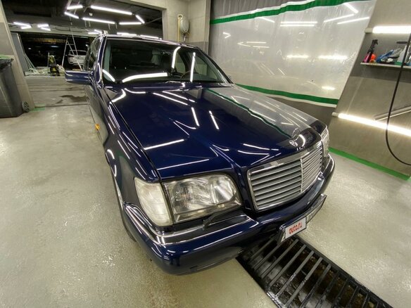 1998 Mercedes-Benz S-Класс 500 Long III (W140) Рестайлинг, синий - вид 5