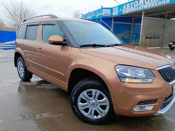 2014 Skoda Yeti I Рестайлинг, коричневый, 1106000 рублей - вид 2