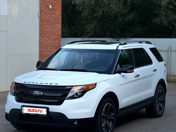 2014 Ford Explorer Sport V, белый - вид 1