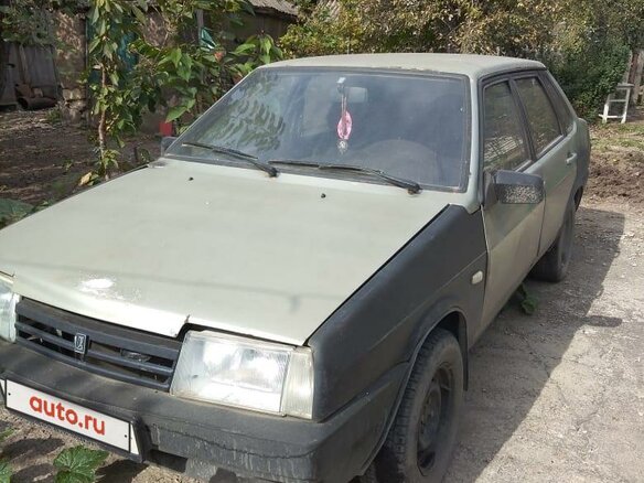 2003 Lada (ВАЗ) 21099, зелёный, 110000 рублей
