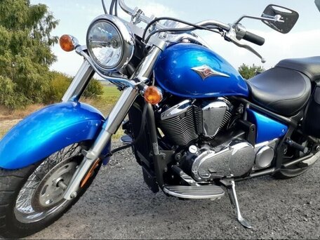 2009 Kawasaki VN900 Vulcan, синий, 750000 рублей, вид 1