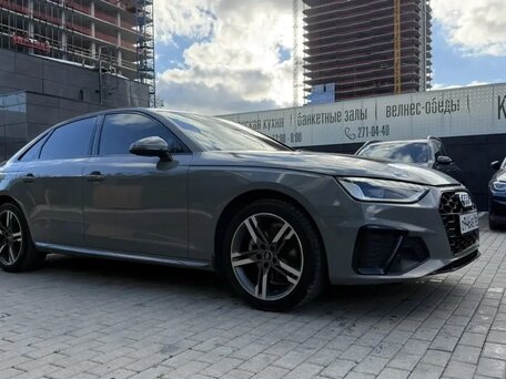 2022 Audi A4 35 TFSI V (B9) Рестайлинг, серый, 3500000 рублей, вид 4