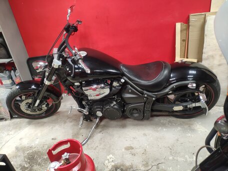 2004 Yamaha XV 1700 Warrior, чёрный, 900000 рублей, вид 1