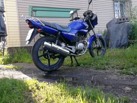 2012 Yamaha YBR125, синий, 160000 рублей, вид 4
