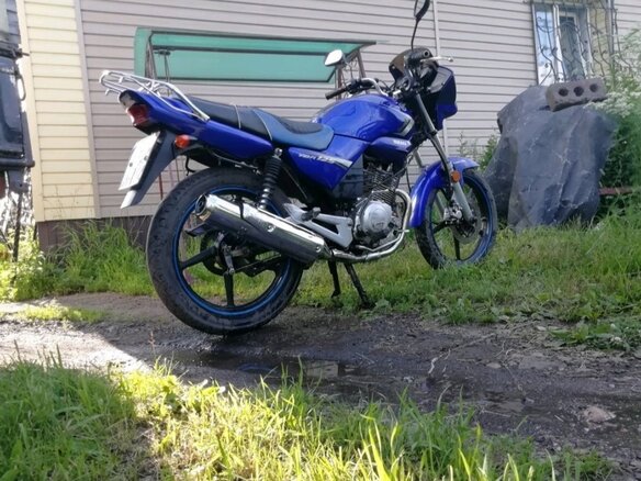 2012 Yamaha YBR125, синий, 160000 рублей - вид 3