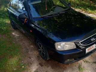 2010 Hyundai Accent ТагАЗ II, чёрный, 605000 рублей, вид 3