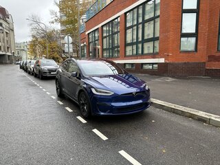 2022 Tesla Model X Long Range I Рестайлинг, синий, 8950000 рублей, вид 2