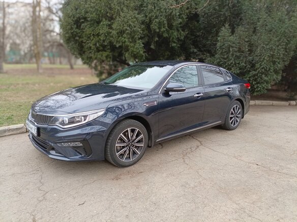 2019 Kia Optima IV Рестайлинг, синий, 2350000 рублей - вид 6