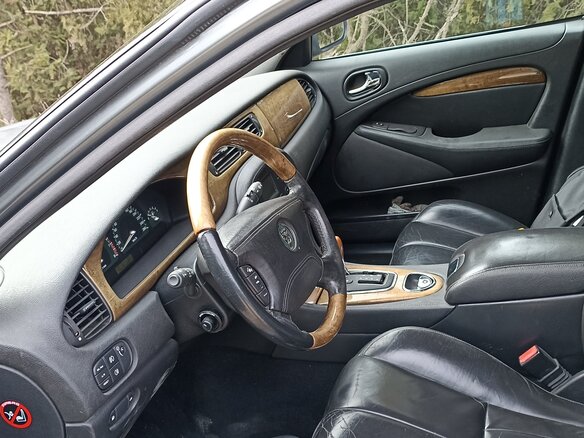 2003 Jaguar S-Type I, серый, 550000 рублей - вид 8